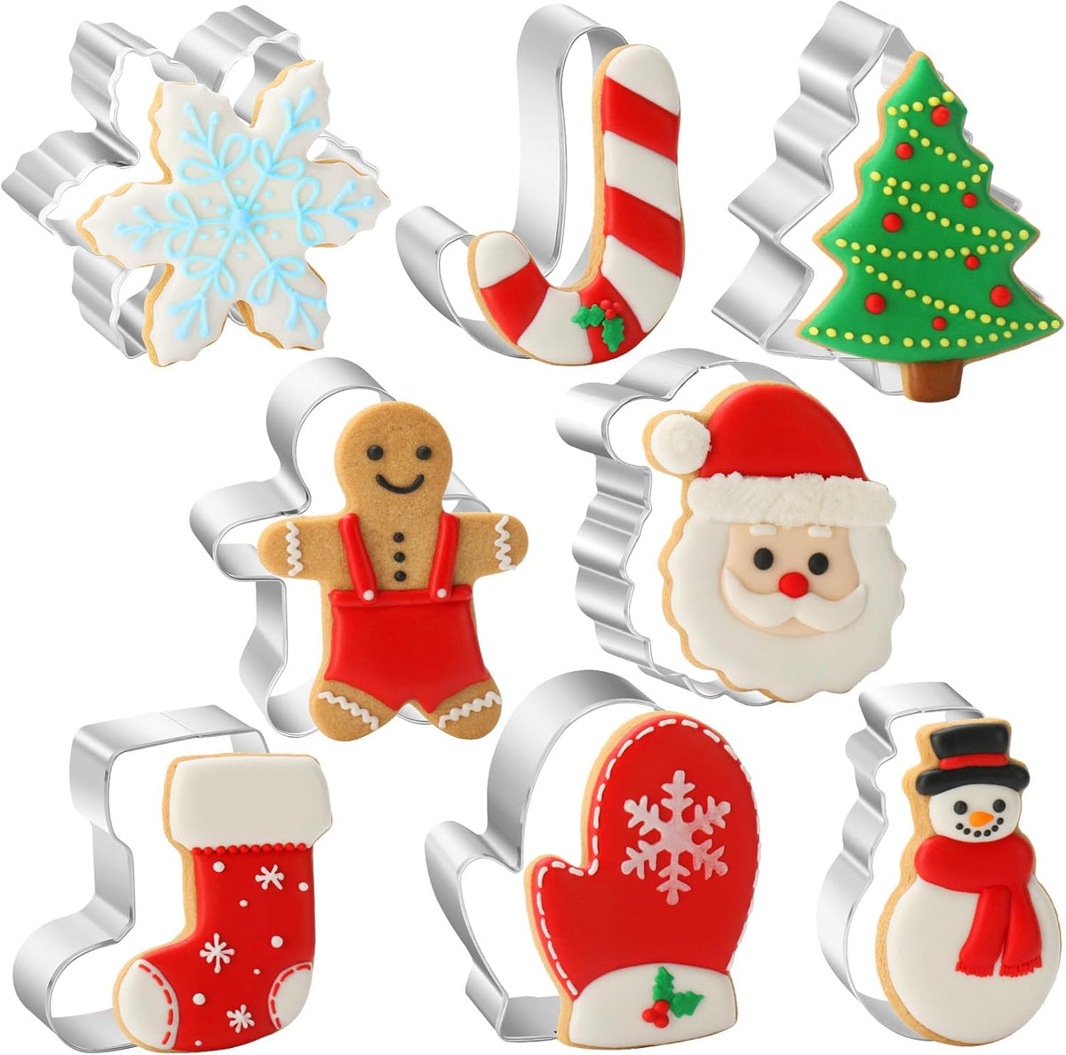Christmas Cookie Cutter Set – 20 Pcs Holiday Shapes for Baking