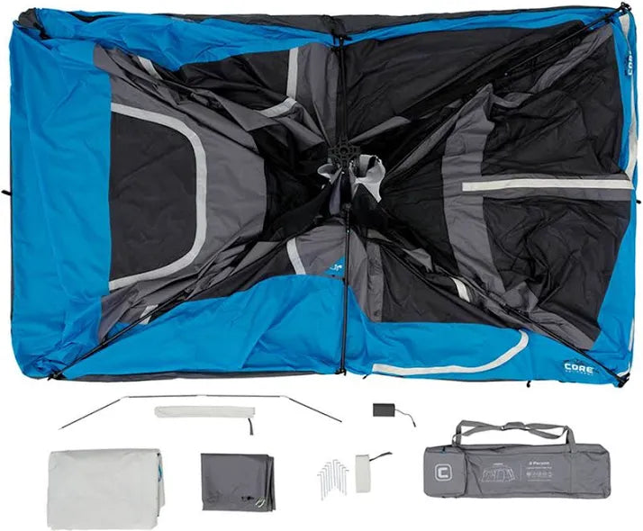 Core Instant Cabin Tent for 9 People - 14' x 9', Green (Model 40008)