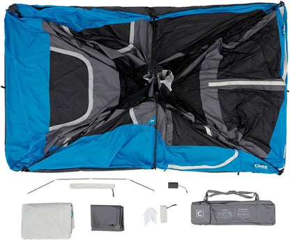 Core Instant Cabin Tent for 9 People - 14' x 9', Green (Model 40008)